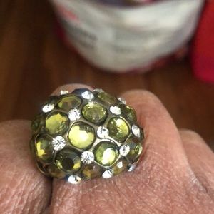 Green Stone Stretch Ring
